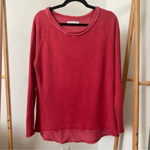 Nation LTD Red Raglan Crewneck Sweatshirt size M